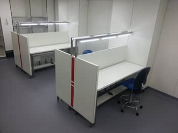 Constructing clean rooms in the Caesarea Industrial Zone